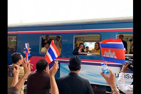 Cambodia’s Ministry of Public Works & Transport said the international link supported the government’s strategic plan to develop the rail network as a national transport backbone.